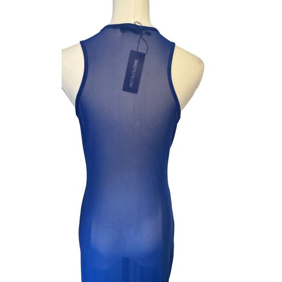 PrettyLittleThing Blue Maxi Dress - Picture 11 of 14